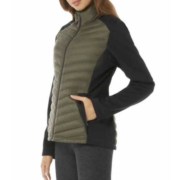 NEW 32 Degrees Womens Jacket Size S Green Mixed Media Forrestwood Soft Feel! - Picture 4 of 6